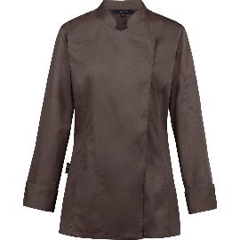 Artikelbild für GREIFF Damen-Kochjacke mit verdeckten Druckknöpfen, taupe