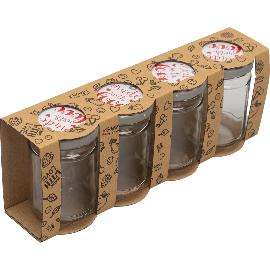 Artikelbild für Vorratsglas 4-tlg., »made with love«, Inhalt: 0,19 Liter, TO 53