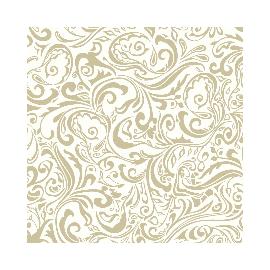 Artikelbild für MANK »Ornament« Serviette, 300 Stück, 1/4 Falz, Linclass Premium, champagner