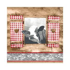 Artikelbild für MANK »Cottage Style« Serviette, 600 Stück, 1/4 Falz, Tissue
