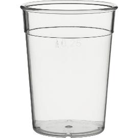 Artikelbild für Trinkglas SAN glasklar, Inhalt: 0,33 Liter, /-/ 0,25 Liter, Höhe: 105 mm