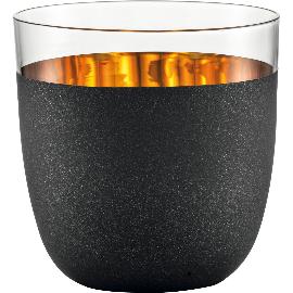 Artikelbild für EISCH »Cosmo« Trinkglas, Inhalt: 0,39 Liter, Höhe: 91 mm, gold/schwarz