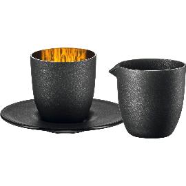 Artikelbild für EISCH »Affogato« Espresso-Obere mit Untere und Gießer, gold/schwarz