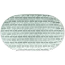 Artikelbild für BAUSCHER »Scope« Platte oval, coup, Struktur, sea, Höhe: 19 mm, Länge: 231 mm