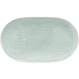 Artikelbild für BAUSCHER »Scope« Platte oval, coup, Struktur, sea, Höhe: 25 mm, Länge: 325 mm