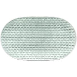 Artikelbild für BAUSCHER »Scope« Platte oval, coup, Struktur, sea, Höhe: 25 mm, Länge: 373 mm