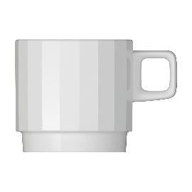Artikelbild für BAUSCHER »Edge« Kaffee-Obere, Inhalt: 0,25 Liter, Höhe: 75 mm, ø: 78 mm, weiß