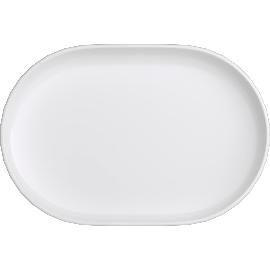 Artikelbild für BAUSCHER »Edge« Platte oval, Höhe: 27 mm, Länge: 241 mm, Breite: 158 mm, weiß