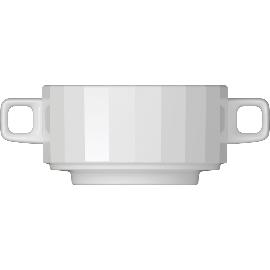 Artikelbild für BAUSCHER »Edge« Suppen-Obere, Inhalt: 0,3 Liter, Höhe: 54 mm, ø: 146 mm, weiß