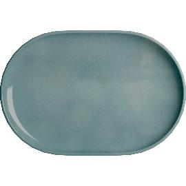 Artikelbild für BAUSCHER »Edge« Platte oval, Höhe: 27 mm, Länge: 241 mm, Breite: 158 mm, sea