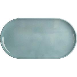 Artikelbild für BAUSCHER »Edge« Platte oval, Höhe: 27 mm, Länge: 320 mm, Breite: 170 mm, sea