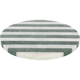 Artikelbild für PLAYGROUND »Marble« Teller flach, rund, ø: 220 mm, white/green