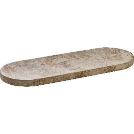 Artikelbild für PLAYGROUND »Marble« Platte oval, Länge: 320 mm, Breite: 120 mm, beige
