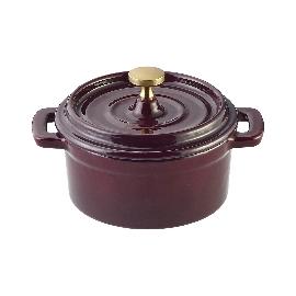 Artikelbild für PLAYGROUND »Cast Iron« Cocotte emailliert, mit Deckel, Inhalt: 0,26 Liter,cherry