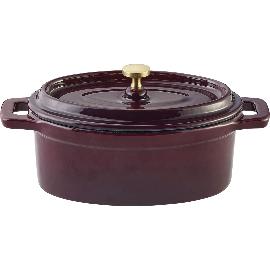 Artikelbild für PLAYGROUND »Cast Iron« Cocotte emailliert, mit Deckel, Inhalt: 0,50 Liter,cherry
