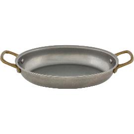 Artikelbild für PLAYGROUND »Vintage« Pfännchen oval, Länge: 185 mm, Breite: 135 mm, silber