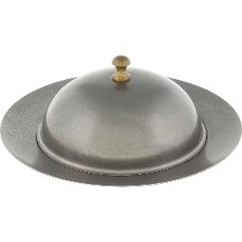 Artikelbild für PLAYGROUND »Vintage« Teller rund mit Cloche, ø: 195 mm, silber
