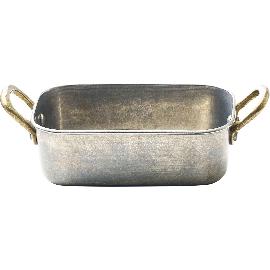 Artikelbild für PLAYGROUND »Vintage« Pfännchen rechteckig, Länge: 140 mm, Breite: 95 mm, silber