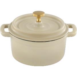 Artikelbild für PLAYGROUND »Cast Iron« Cocotte emailliert, mit Deckel, Inhalt: 0,26 Liter, sand